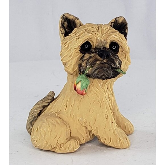 Furever Clay Cairn Terrier Brussels Griffon Rose Figurine Raquel Torres theWRC